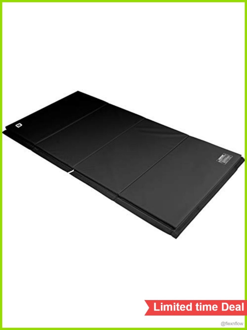 Foldable Gymnastics Tumbling Mat 2" Thick with Hook & Loop Fasteners
